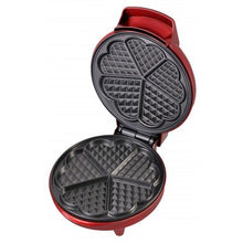 Load image into Gallery viewer, Kalorik Heart Shaped Waffle Maker, WM 42583 R, Make Perfect Heart Shaped Waffles For Breakfast Lunch and Dinner, Red