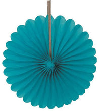 Load image into Gallery viewer, 6&quot; Mini Black Tissue Paper Fan Decorations, 3ct