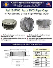Load image into Gallery viewer, Aura PVC Vent Cap, 12 Inch Diameter