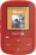 Load image into Gallery viewer, SanDisk Clip Sport SDMX28-016G-A46R Flash MP3 Player (SDMX28-016G-A46R) Red - 16GB - New