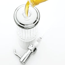 Load image into Gallery viewer, InterDesign Alston Plastic Liquid Soap Pump and Lotion Dispenser for Kitchen, Bathroom, Sink, Vanity 3.5&quot; x 3.5&quot; x 8&quot; Clear and Chrome