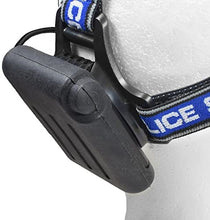 Load image into Gallery viewer, Police Security Elite Blackout Headlamp - T6 LED - 615 Lumen - 7 Hour Battery Life - Camping, Walking, Fishing - Weather Resistant - Strong and Durable - High/Low/Flash
