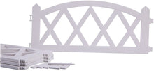 Load image into Gallery viewer, Worth Garden Plastic Fence Pickets Indoor Outdoor Protective Guard Edging Decor #3118, White