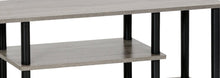 Load image into Gallery viewer, Furinno 12250GYW/BK Turn-N-Tube 3-Tier Entertainment TV Stand Round, French Oak Grey/Black