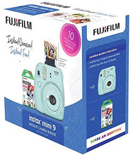 Load image into Gallery viewer, Fujifilm Instax Mini 9 Instant Camera (Ice Blue) with Mini Film Pack