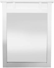 Load image into Gallery viewer, Haven 31 in. L x 25 in. W Framed Wall Mirror in White