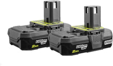 Load image into Gallery viewer, RYOBI P161 (P190 2 pack ) 18 volt ONE+ 2.0Ah Compact Lithium-Ion Battery