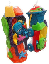 Load image into Gallery viewer, 20 piece sand toy set with wheelbarrow