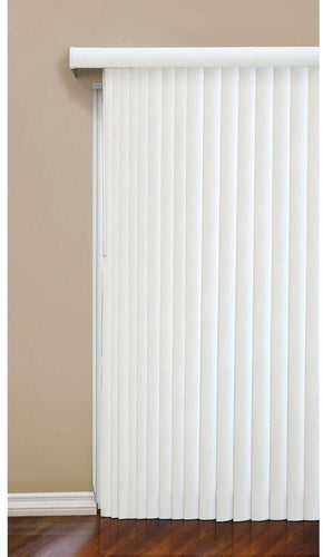 Hampton Bay 104 in. W x 84 in. L Faux Wood 3.5 in. Vertical Blind
