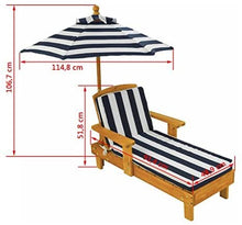 Load image into Gallery viewer, Outdoor Chaise with Umbrella
