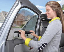 Load image into Gallery viewer, Munchkin Brica Smart Window Shade Rolls Up and Down with Window, Helps Block UVA/UVB Rays, Black
