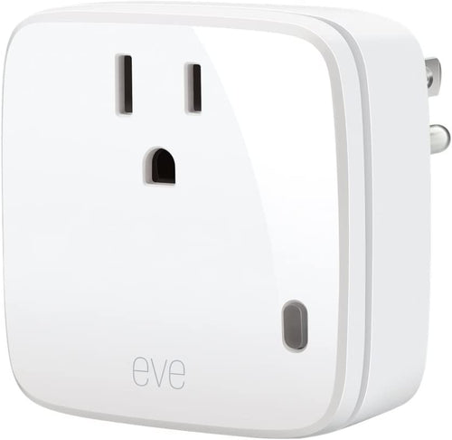 Eve Energy - Smart Plug & Power Meter with built-in schedules, switch a connected lamp or device on & off, voice control, no bridge necessary, Bluetooth Low Energy (Apple HomeKit)