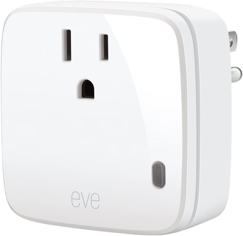 Eve Energy - Smart Plug & Power Meter with built-in schedules, switch a connected lamp or device on & off, voice control, no bridge necessary, Bluetooth Low Energy (Apple HomeKit)