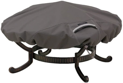 Classic Accessories Ravenna Fire Pit Cover Taupe/Large/Round