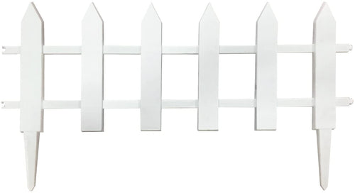 allFENZ White Vinyl Picket Border Fence 12