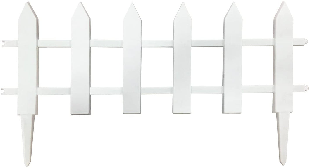 allFENZ White Vinyl Picket Border Fence 12