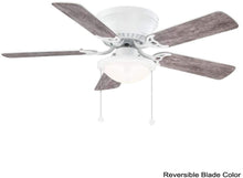 Load image into Gallery viewer, Hugger AL383CP-MWH 44 in. LED Matte White Ceiling Fan