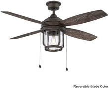Load image into Gallery viewer, Northampton 52 in. LED Indoor/Outdoor Espresso Bronze Ceiling Fan with Light
