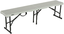 Load image into Gallery viewer, Lifetime Fold-in-Half Bench Set, Pearl - 5 FT