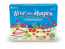 Load image into Gallery viewer, Learning Resources Dive into Shapes! A "Sea" and Build Geometry Set, 129 Pieces
