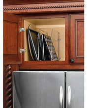 Load image into Gallery viewer, Rev-A-Shelf 597-12CR-52 12" Bakeware Baking Sheet Tray Divider Organizer, Chrome