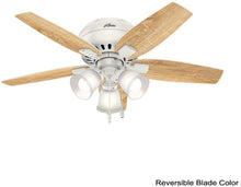 Load image into Gallery viewer, Echo Bluff 42 in. LED Indoor Fresh White Ceiling Fan with Light Kit