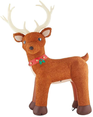 Gemmy 10.5Ft. Tall Christmas Inflatable Airblown Giant Plush Reindeer Indoor/Outdoor Holiday Decoration