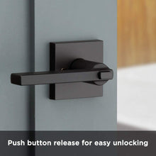 Load image into Gallery viewer, Kwikset 91560-029 Halifax Slim Square Keyed Entry Lever Featuring Smartkey