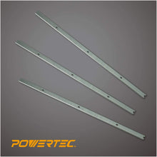 Load image into Gallery viewer, POWERTEC 128280 13-3/8 Inch HSS Planer Knives for Ridgid R4330, Set of 3