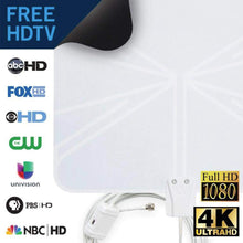 Load image into Gallery viewer, Winegard FL5500A FlatWave Amped Digital HD Indoor Amplified TV Antenna (4K Ready / ATSC 3.0 Ready / High-VHF / UHF), 50 Mile Long Range