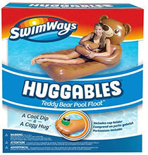 Load image into Gallery viewer, SwimWays Huggables Teddy Bear Oversized Float - Inflatable Lounge with Cupholder for Pool or Lake