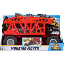 Load image into Gallery viewer, Unlock Storytelling and Imaginative Play with Cool,Fun and Exciting Hot Wheels Monster Truck Monster Mover,Large-Scale Transporter Stores up to 12 1:64 Scale Monster Trucks,Red/Black,Great Gift Idea