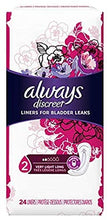 Load image into Gallery viewer, Always Discreet Incontinence Bladder Liners - Very Light - Long Length - 24 Count