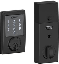 Load image into Gallery viewer, Schlage Sense Smart Deadbolt With Century Trim (Matte Black)