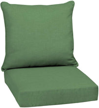 Load image into Gallery viewer, Arden Selections 24 x 24 Moss Leala Texture 2-Piece Deep Seating Outdoor Lounge Chair Cushion