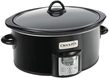 Load image into Gallery viewer, Crock-Pot 4 2091290 Quart Capacity Intelligent Count Down Timer Slow Cooker Small Kitchen Appliance, Black