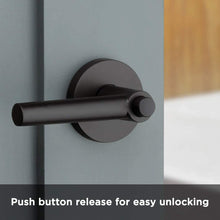 Load image into Gallery viewer, Kwikset 91560-003 Milan Round Keyed Entry Lever Featuring SmartKey in Polished Chrome