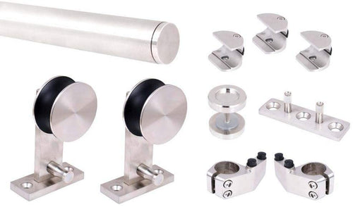 CALHOME Barn Style Sliding Door Track Hardware Set 60