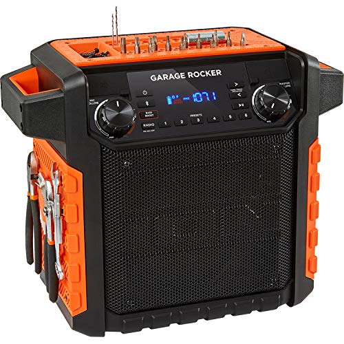 ION Audio Garage Rocker Wireless Worksite Speaker with Tool Storage (Orange)
