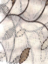 Load image into Gallery viewer, Window Elements Wavy Leaves Embroidered Sheer Grommet Curtain Panel