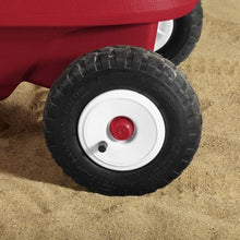 Load image into Gallery viewer, Radio Flyer Deluxe All-Terrain Pathfinder Wagon with Canopy All-terrain air tires for a smooth ride