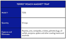 Load image into Gallery viewer, TERRO T256 Roach Magnet Trap with Exclusive Pheromone Technology