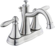 Load image into Gallery viewer, Glacier Bay Varina 4 in. Centerset 2-Handle High-Arc Bathroom Faucet in Brushed Nickel