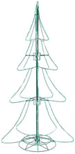 Load image into Gallery viewer, Home Accents Holiday 6 ft Green Twinkling Mini LED Tube Silhouette Tree