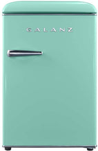 Load image into Gallery viewer, Galanz GLR25MGNR10 Retro Compact Refrigerator, Surf Green