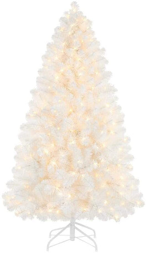 Home Accents Holiday 5 ft Uptown Noble Fir LED Pre-Lit Artificial Christmas Tree with 300 Color Changing Micro Dot Lights