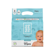 Load image into Gallery viewer, Hello Bello Baby Wipes 3-PK (180ct) (1 ct)
