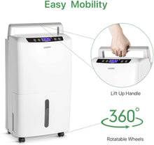 Load image into Gallery viewer, Waykar 40 Pint Dehumidifier for Home and Basements in Spaces up to 2000 Sq Ft,Auto or Manual Drain