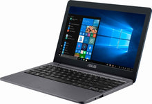Load image into Gallery viewer, Asus Vivobook Thin and Lightweight 11.6” HD Laptop, Intel Celeron N4000 up to 2.6GHz, 32GB eMMC Storage, Webcam, 802.11AC Wi-Fi, HDMI, USB-C, Windows 10