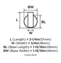 Load image into Gallery viewer, Amerock BH26542BBZ Arrondi Robe Hook 1-7/8&quot; Brushed Bronze/Golden Champagne